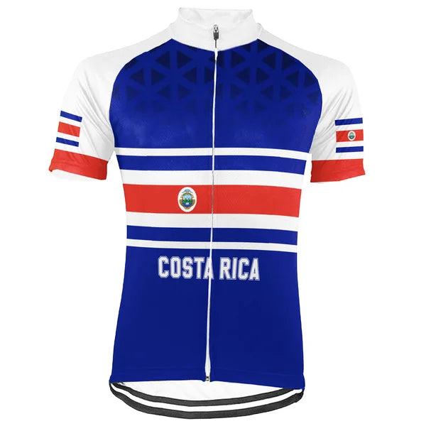 Customized Costa Rica Short Sleeve Cycling Jersey for Men