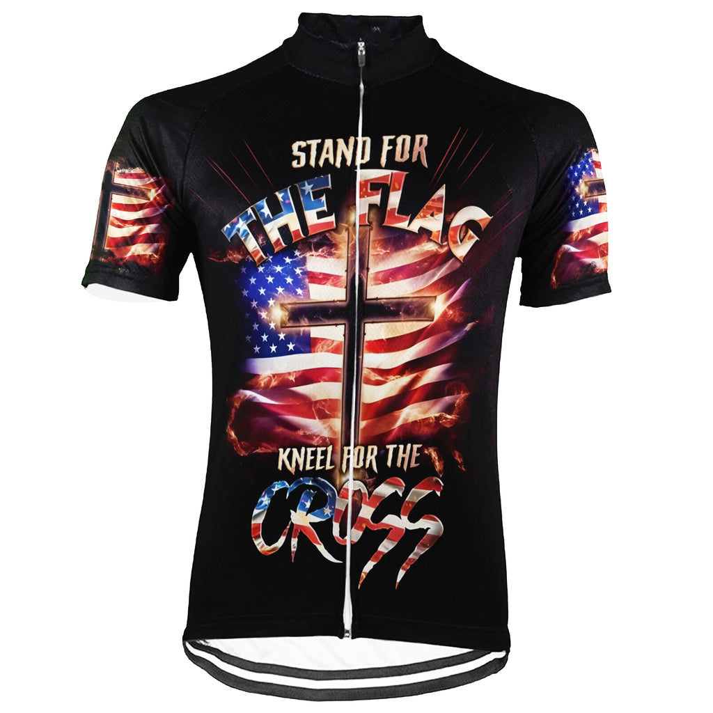 Customized Usa Short Sleeve Cycling Jersey for Men