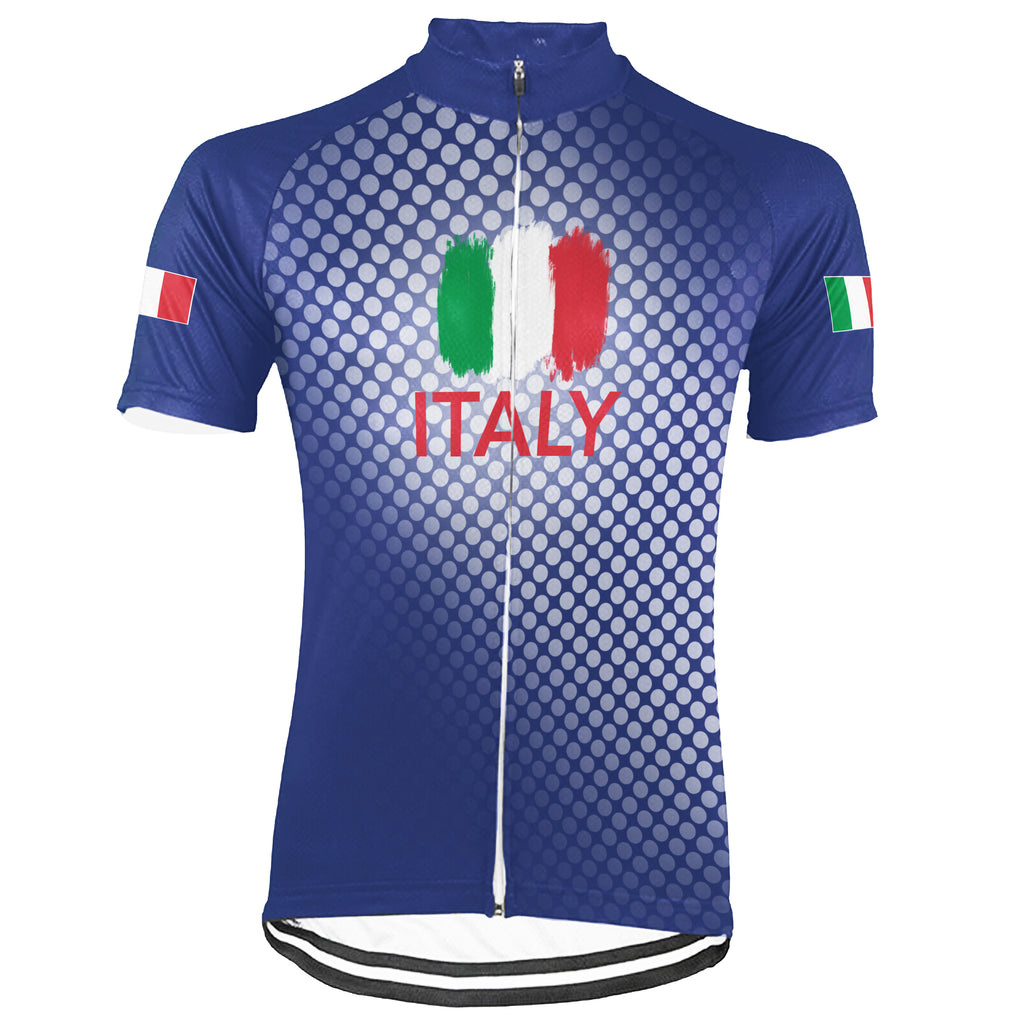 Customized Italia Short Sleeve Cycling Jersey for Men