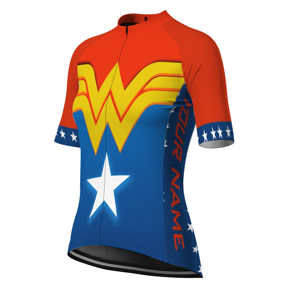 wonder woman cycling kit