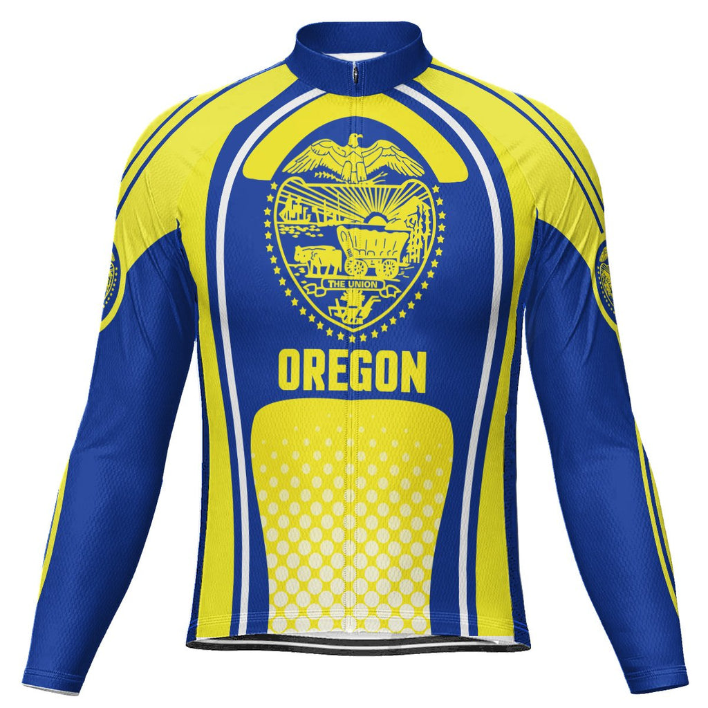 Customized Oregon Winter Thermal Fleece Long Sleeve For Men