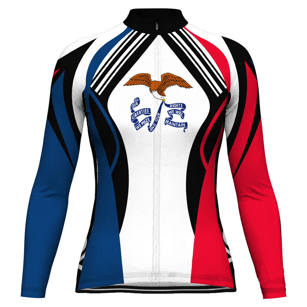 Customized Iowa Long Sleeve Cycling Jersey for Women