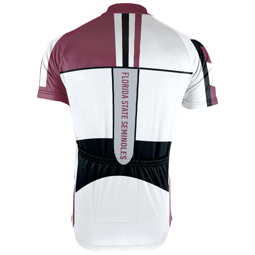 Customized Florida State Seminoles Short Sleeve Cycling Jersey for Men OS Cycling Store