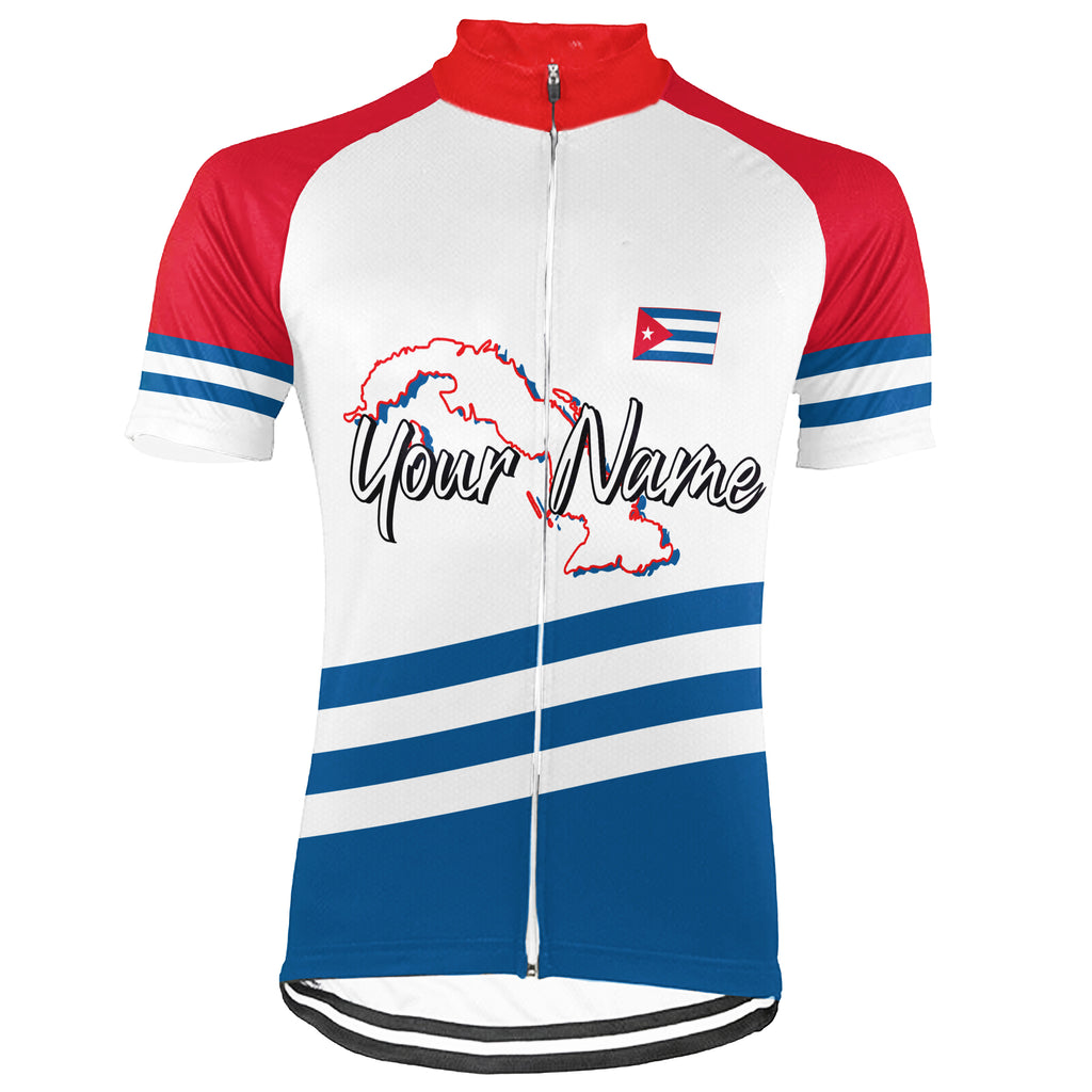 Customized Cuba Short Sleeve Cycling Jersey for Men