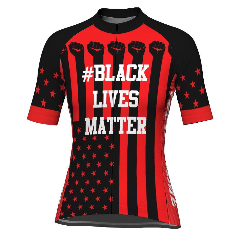 Customized Black Lives Matter Short Sleeve Cycling Jersey for Women