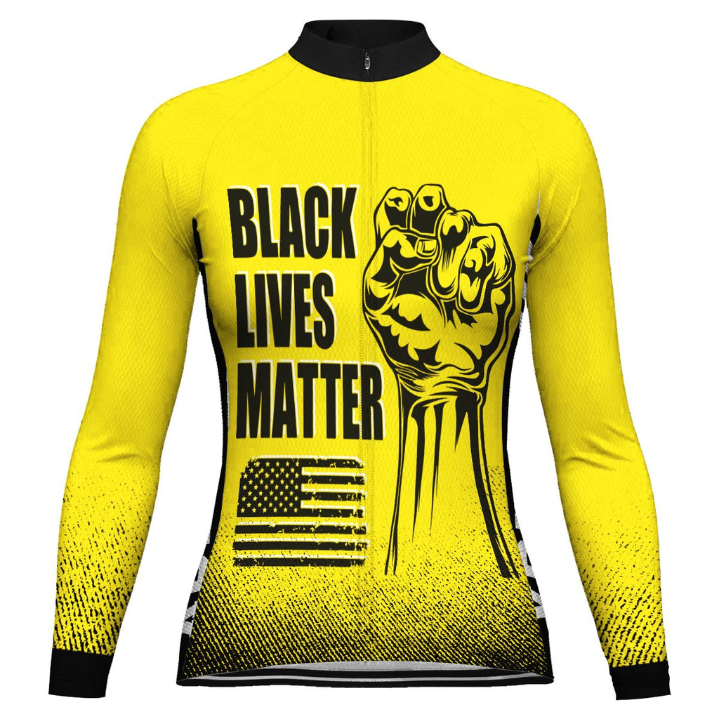 Customized Black Lives Matter Long Sleeve Cycling Jersey for Women