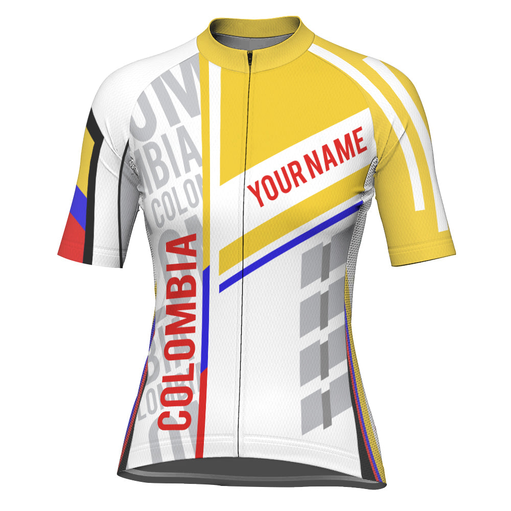 Customized Colombian Short Sleeve Cycling Jersey for Women