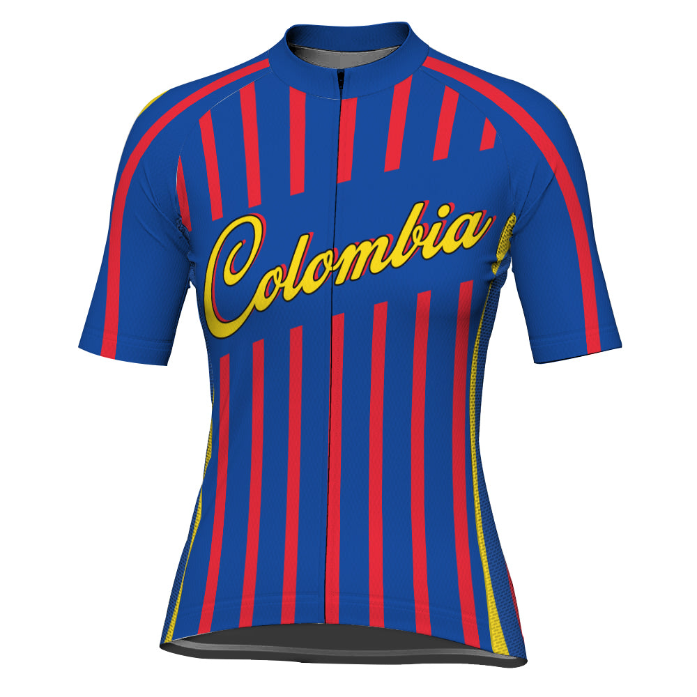 Customized Colombian Short Sleeve Cycling Jersey for Women