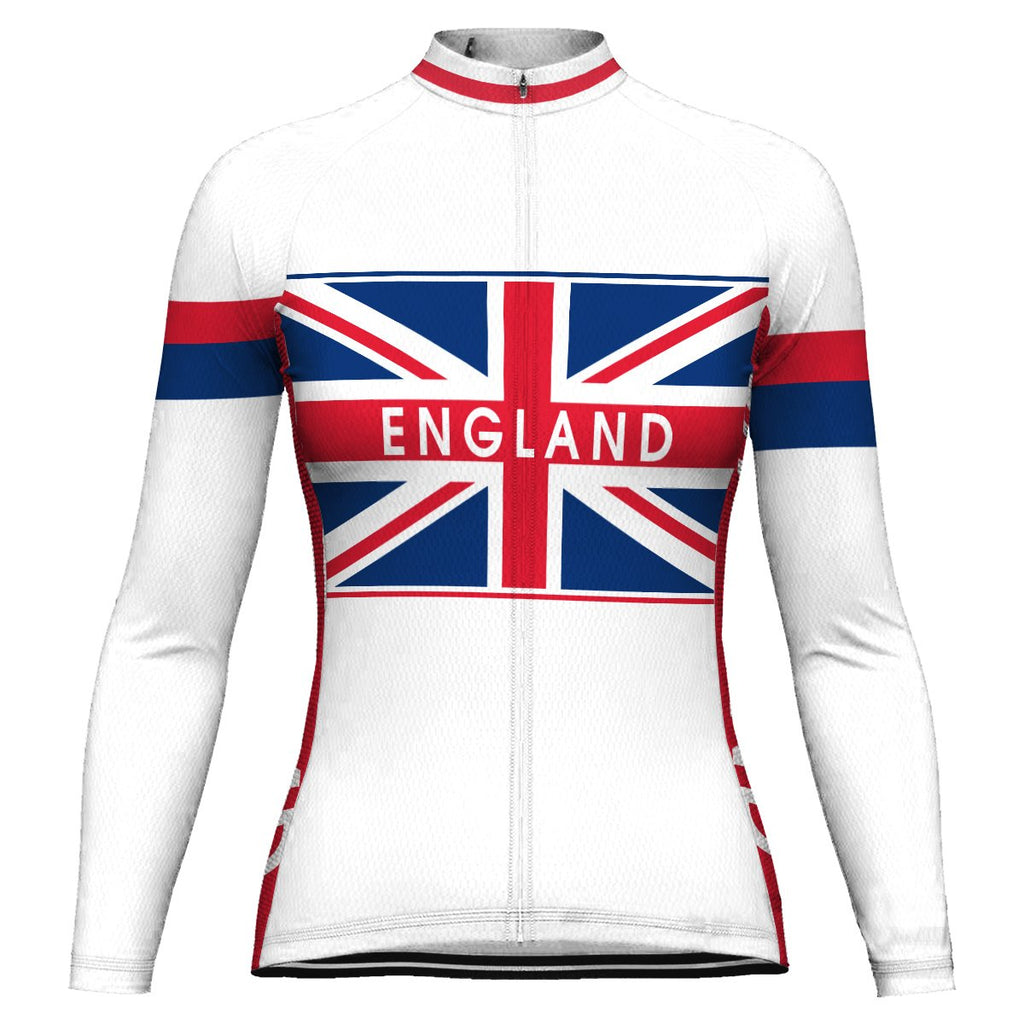 England Long Sleeve Cycling Jersey for Women