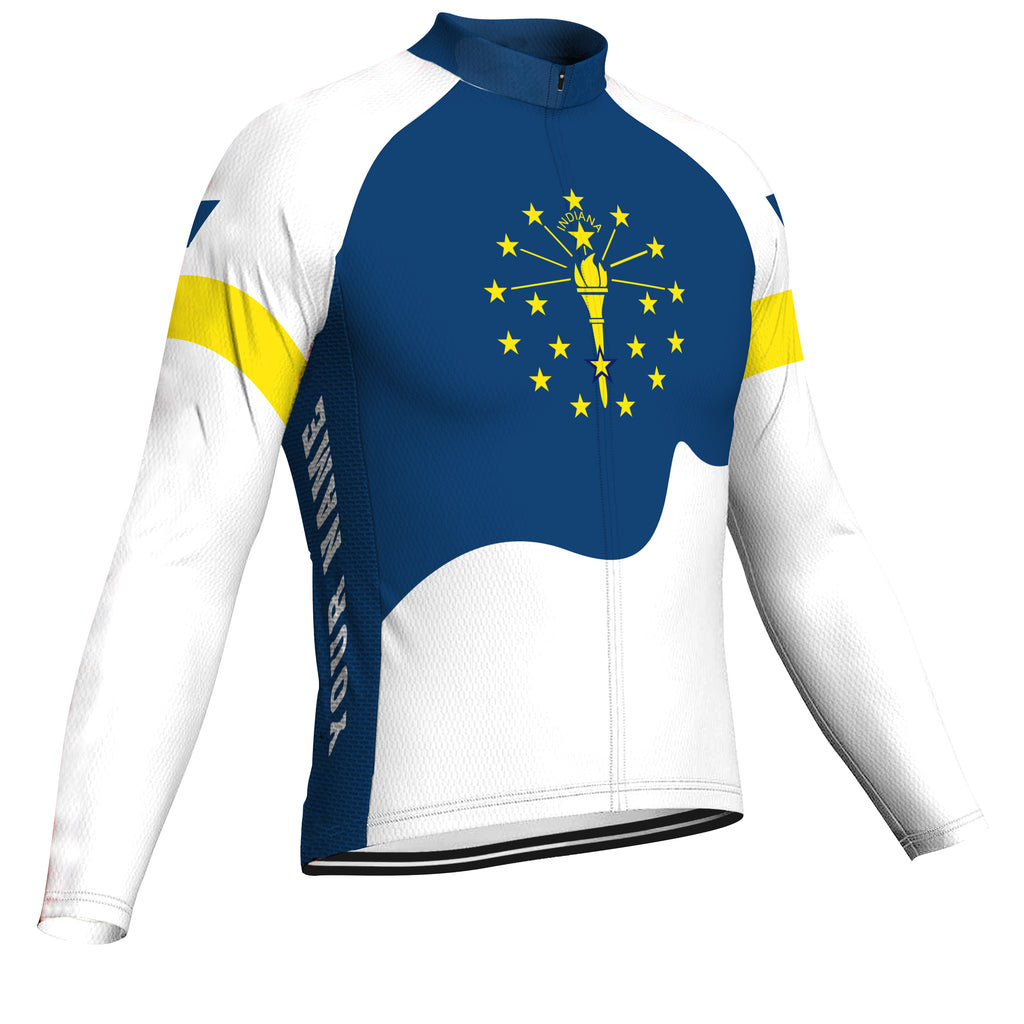 Customized Chicago Long Sleeve Cycling Jersey for Men D02180320_08 / M