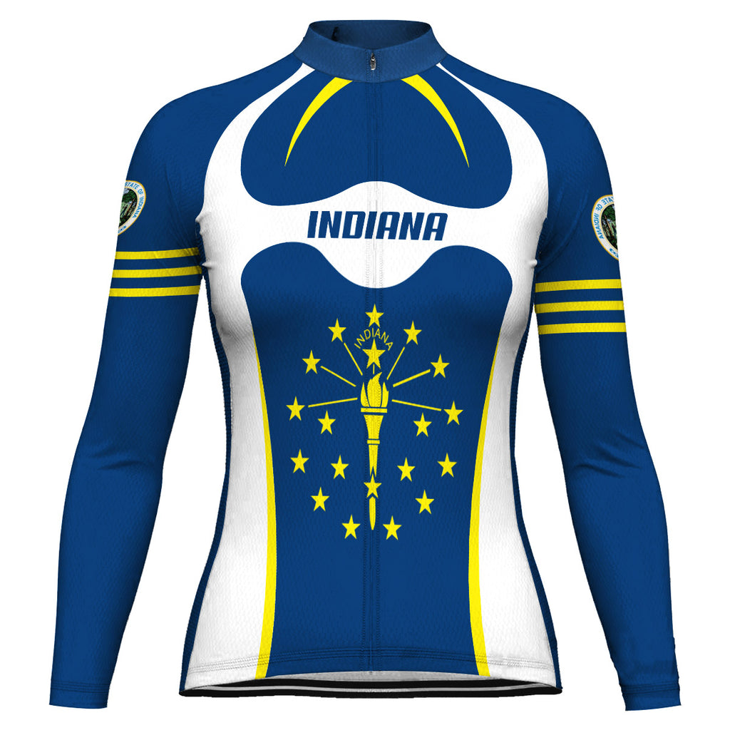 Customized Indiana Long Sleeve Cycling Jersey for Women