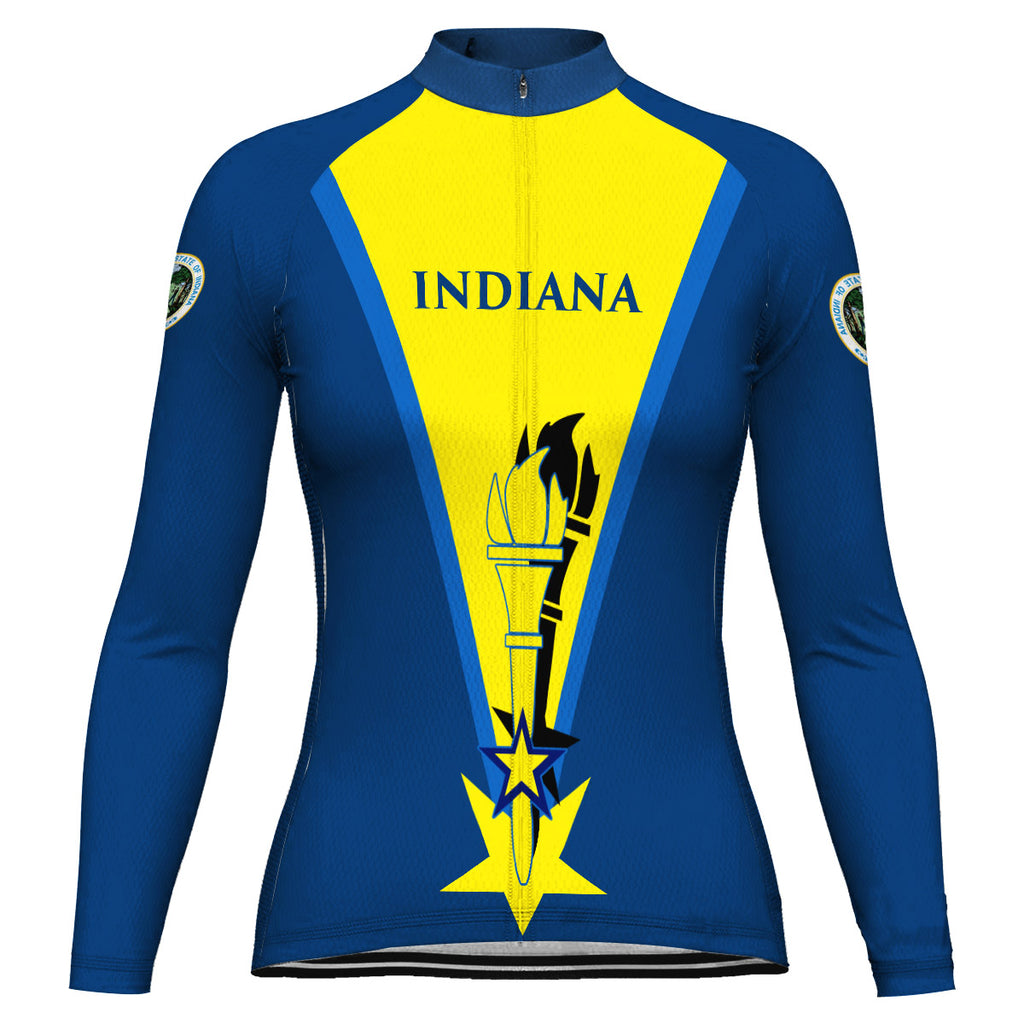 Customized Indiana Long Sleeve Cycling Jersey for Women