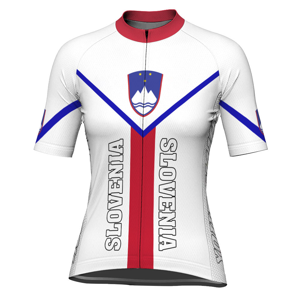 Customized Slovenia Short Sleeve Cycling Jersey for Women