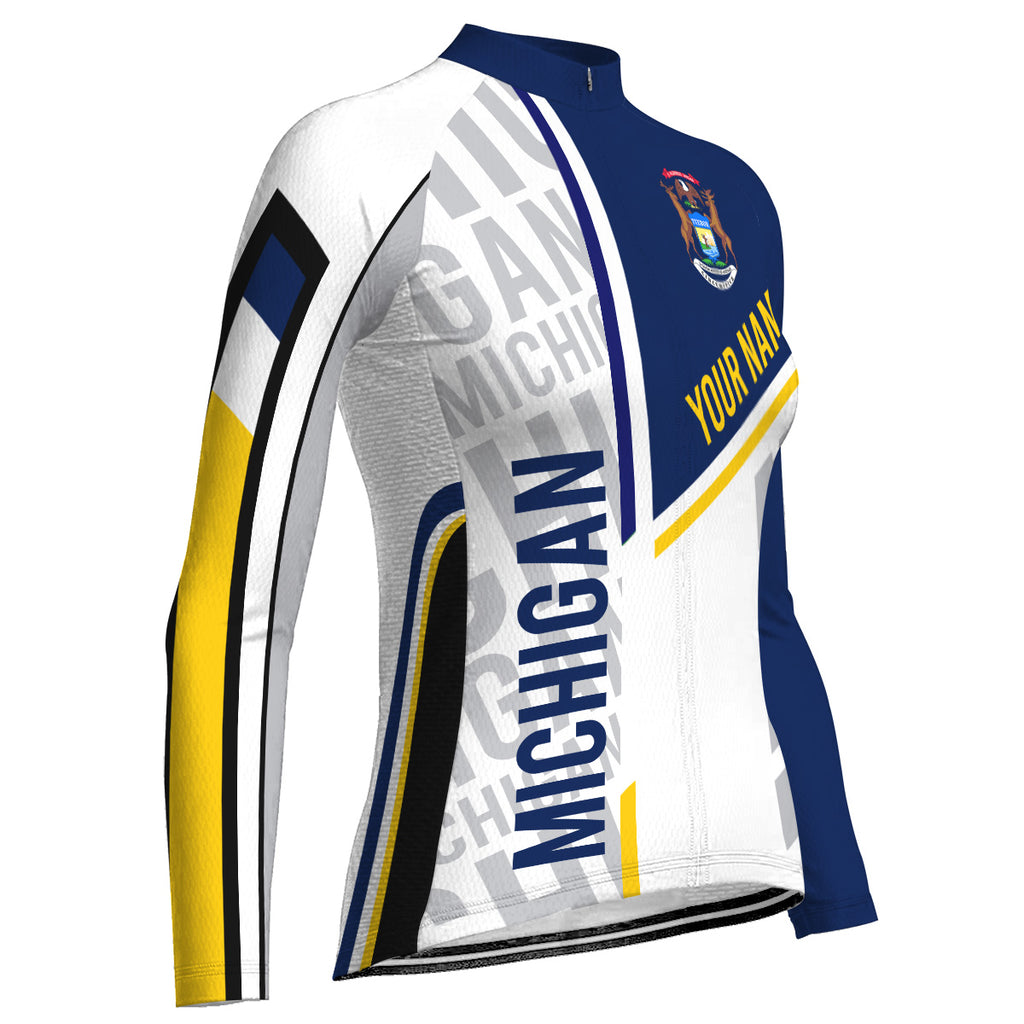 Long Sleeve Cycling Jersey - Michigan Bicycle Law
