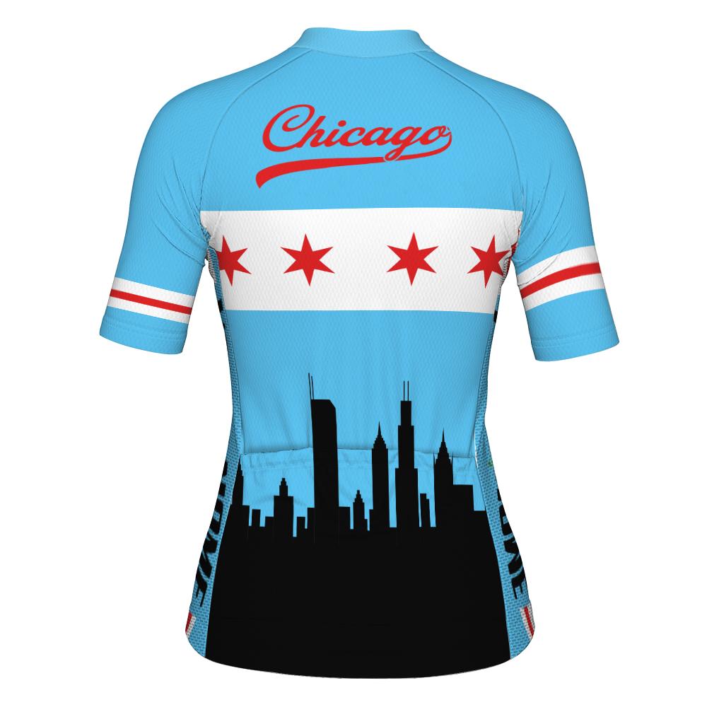 Customized Chicago Short Sleeve Cycling Jersey for Women