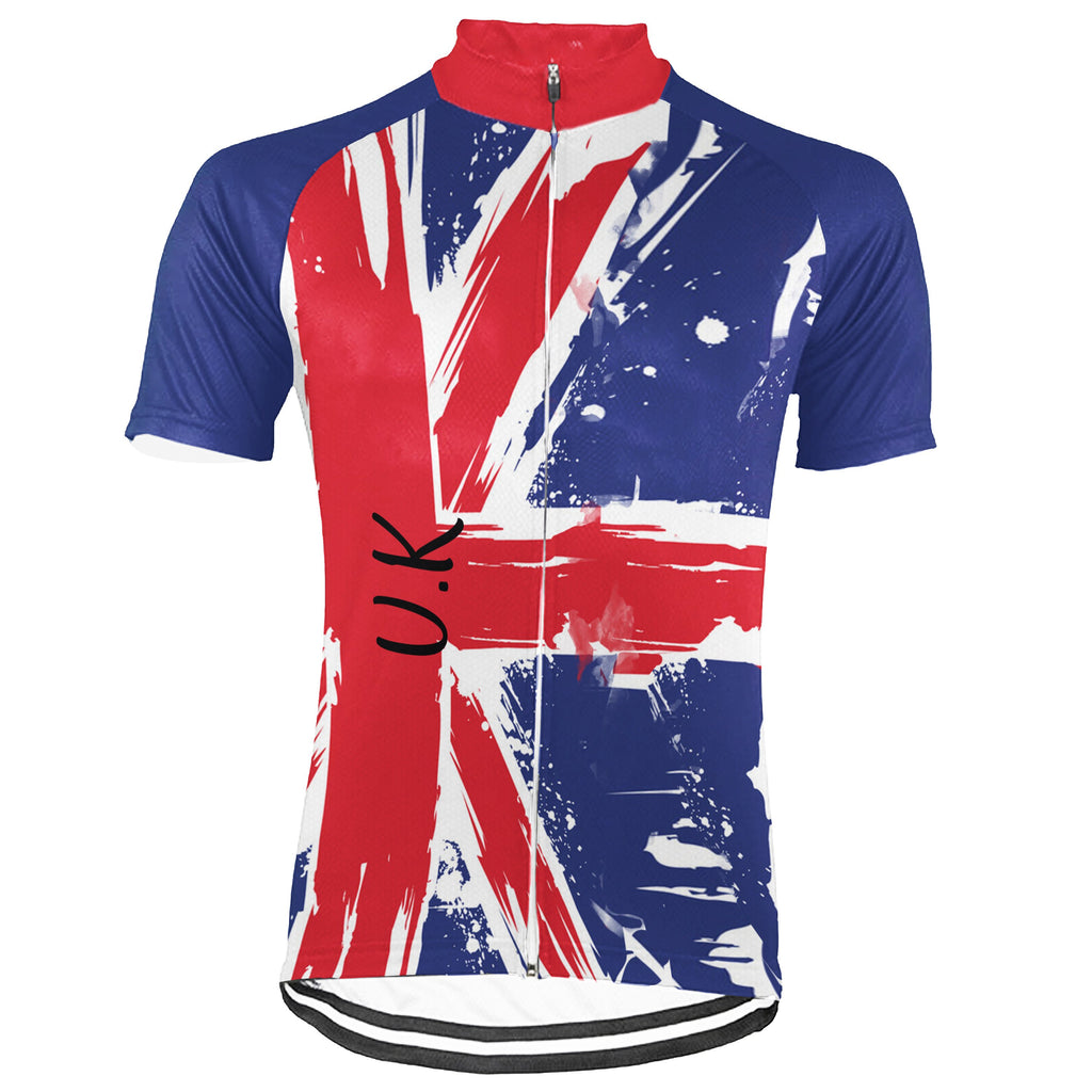 Customized Uk Short Sleeve Cycling Jersey for Men