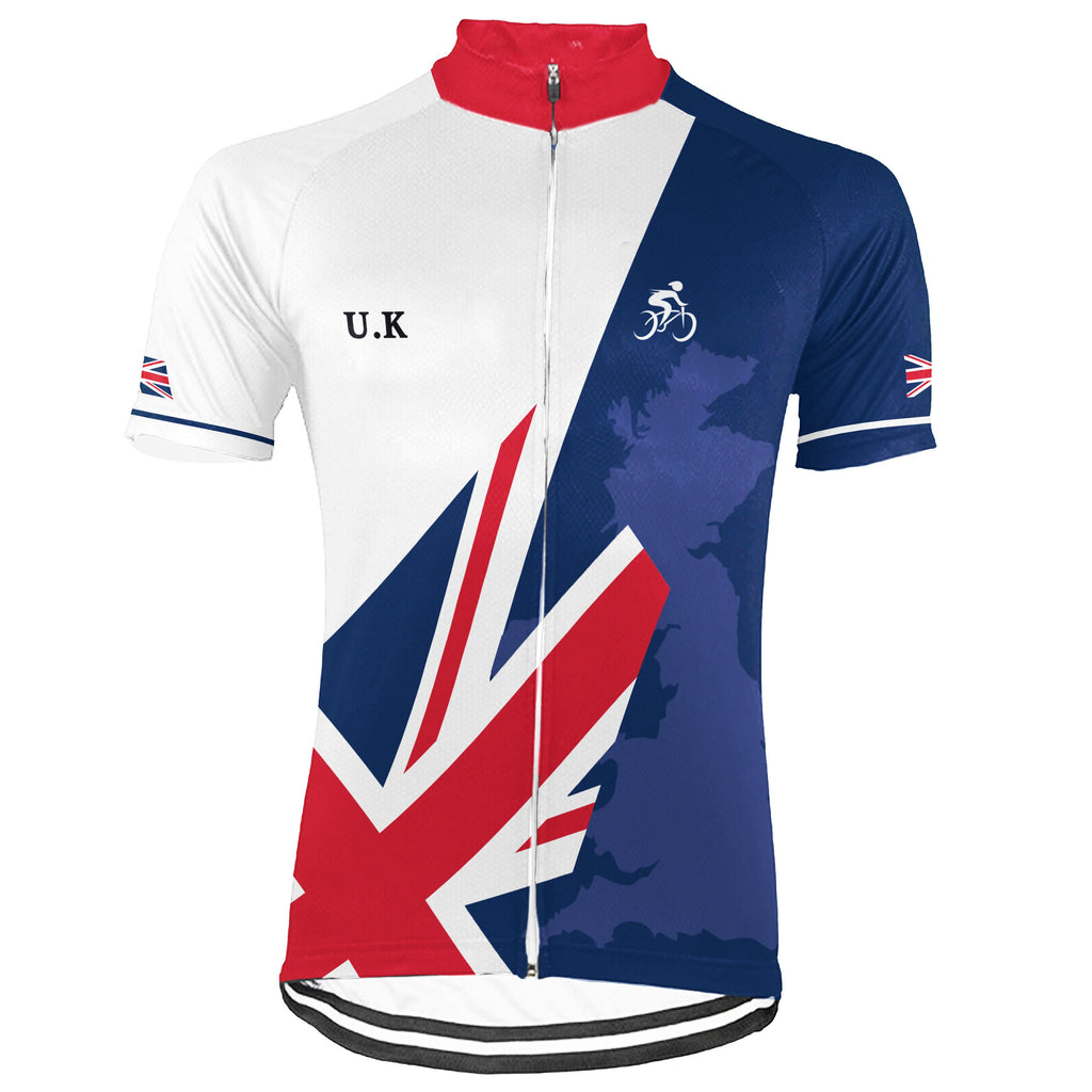 Customized Uk Short Sleeve Cycling Jersey for Men