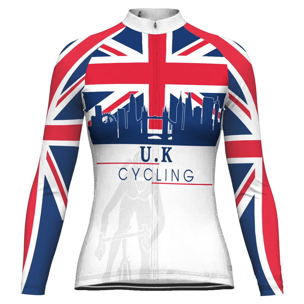 Customized Uk Long Sleeve Cycling Jersey for Women