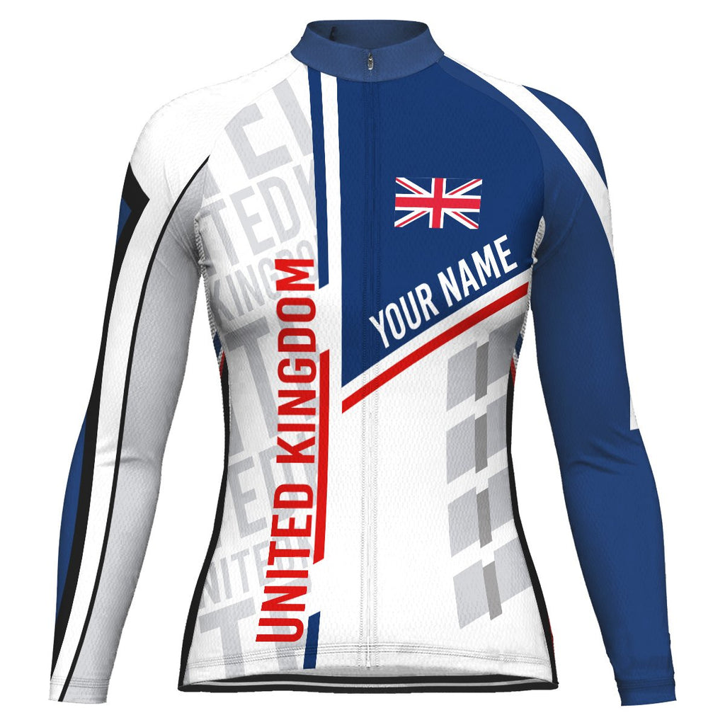 Customized Uk Long Sleeve Cycling Jersey for Women