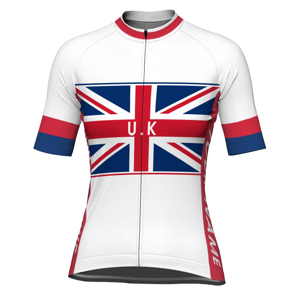 Customized Uk Short Sleeve Cycling Jersey for Women