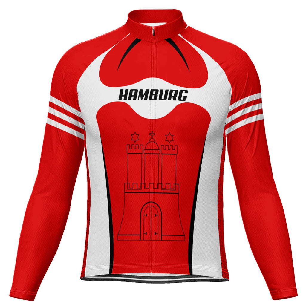 Customized Hamburg Long Sleeve Cycling Jersey for Men