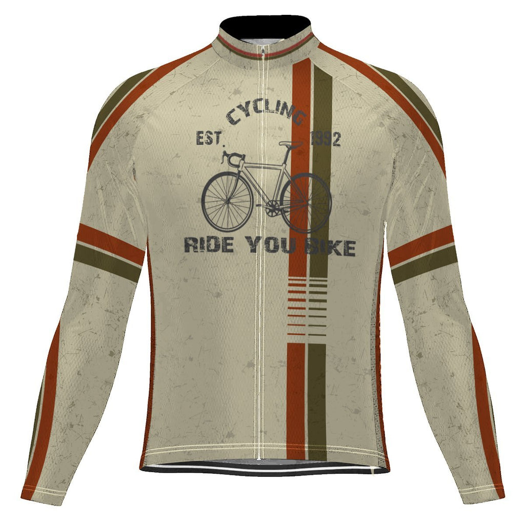 Vintage Cycling Jersey with Back Pocket