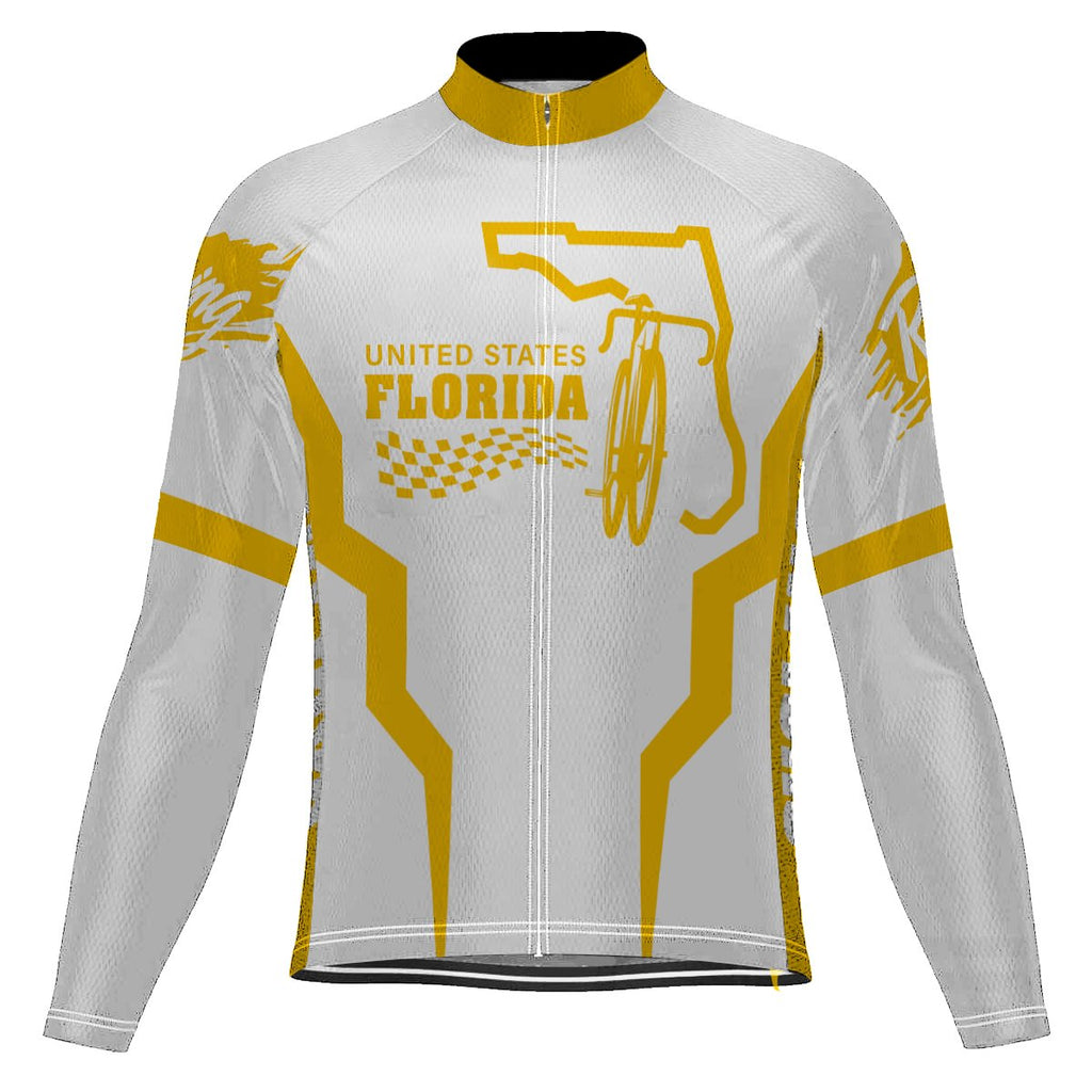 Florida Long Sleeve Cycling Jersey for Men