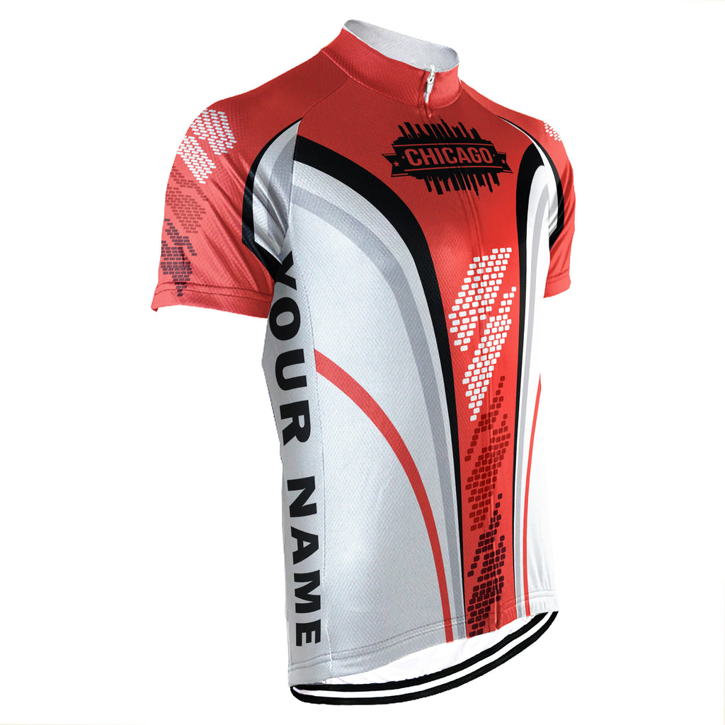 Customized Chicago Short Sleeve Cycling Jersey for Men I01D01290620_05 / L