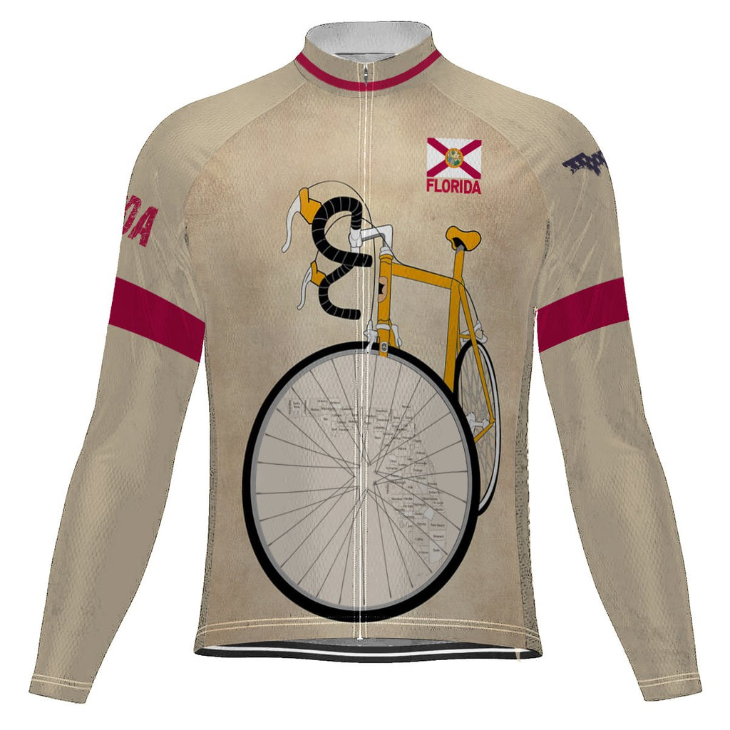 Florida Long Sleeve Cycling Jersey for Men