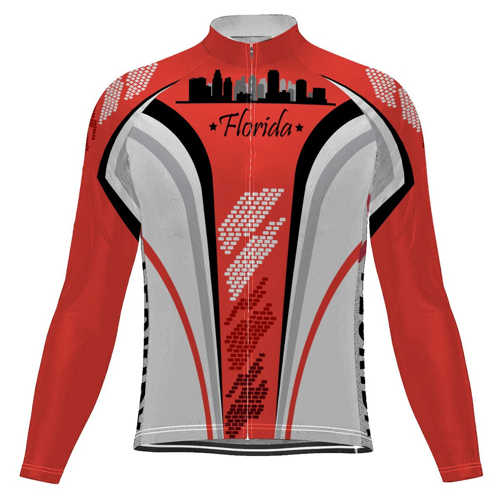 Florida Long Sleeve Cycling Jersey for Men