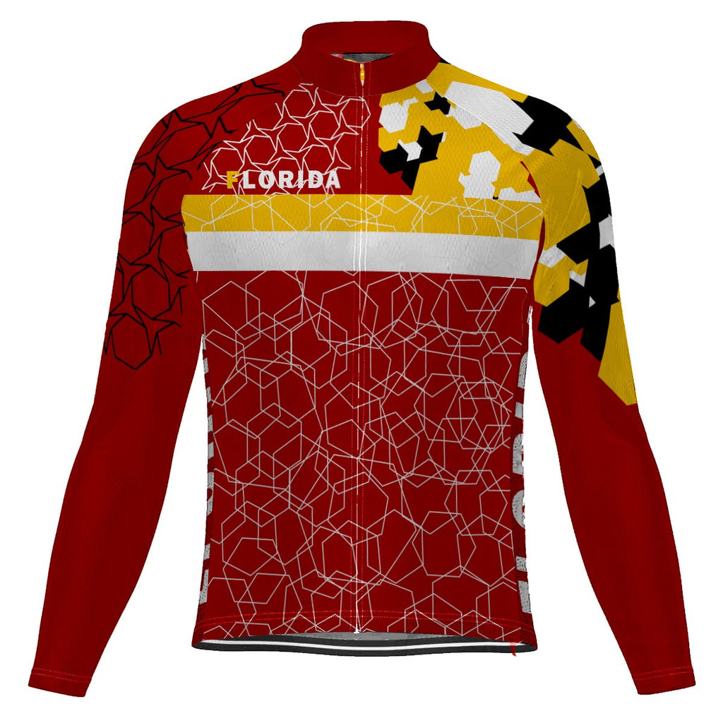 Florida Long Sleeve Cycling Jersey for Men