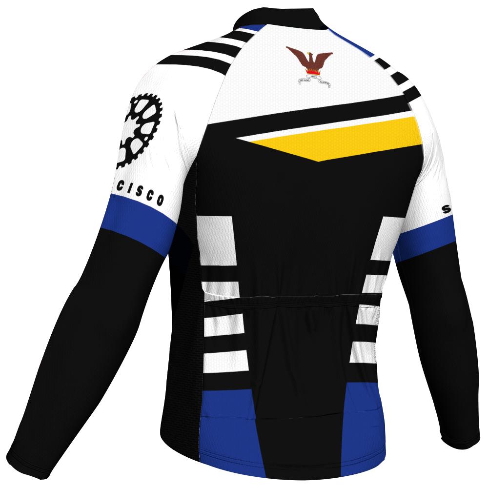 San Francisco Long Sleeve Cycling Jersey for Men D02260520_22 / 4XL