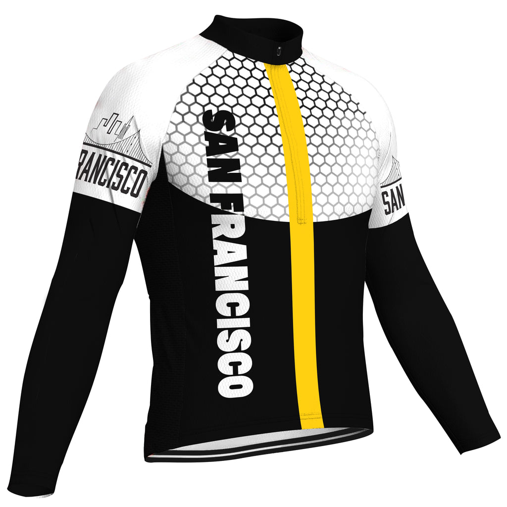 San Francisco Long Sleeve Cycling Jersey for Men D02260520_22 / 4XL