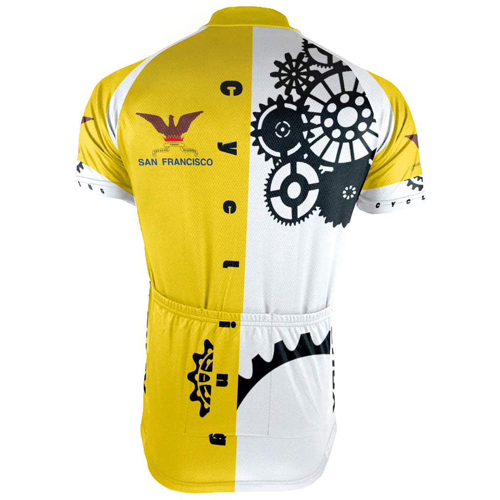 Customized San Francisco Short Sleeve Cycling Jersey for Men D02260520_37 / XXL