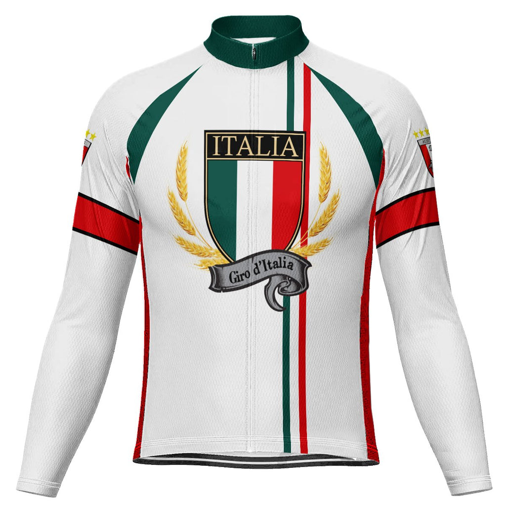 Customized Italia Long Sleeve Cycling Jersey for Men