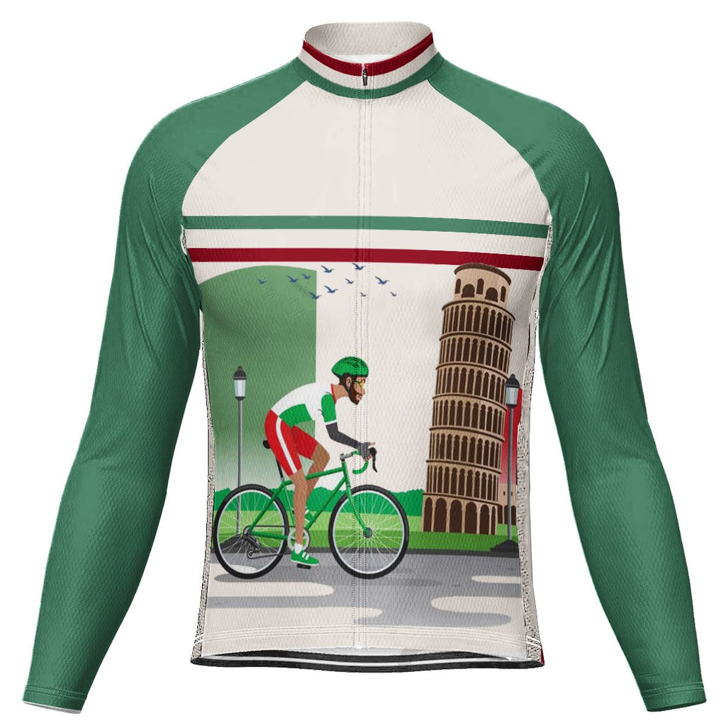 Customized Italia Long Sleeve Cycling Jersey for Men