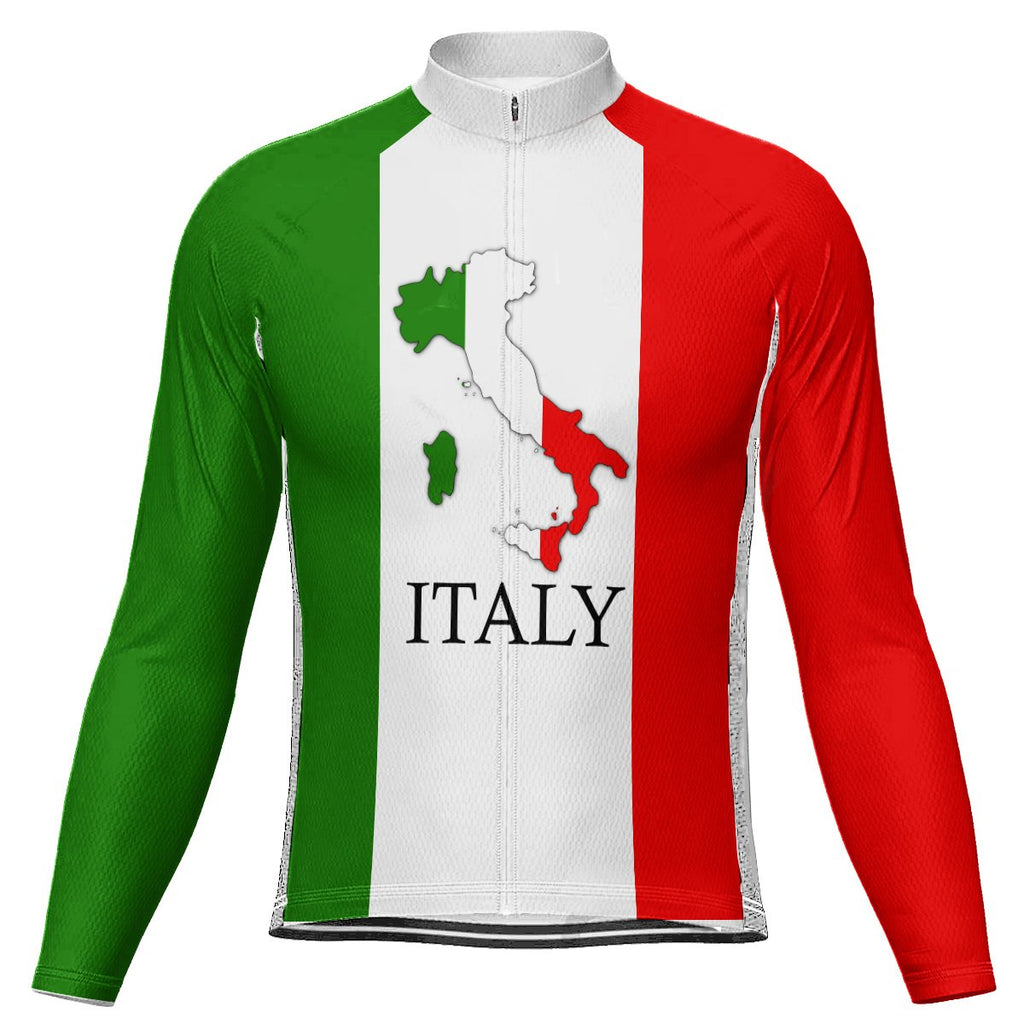 Customized Italia Long Sleeve Cycling Jersey for Men