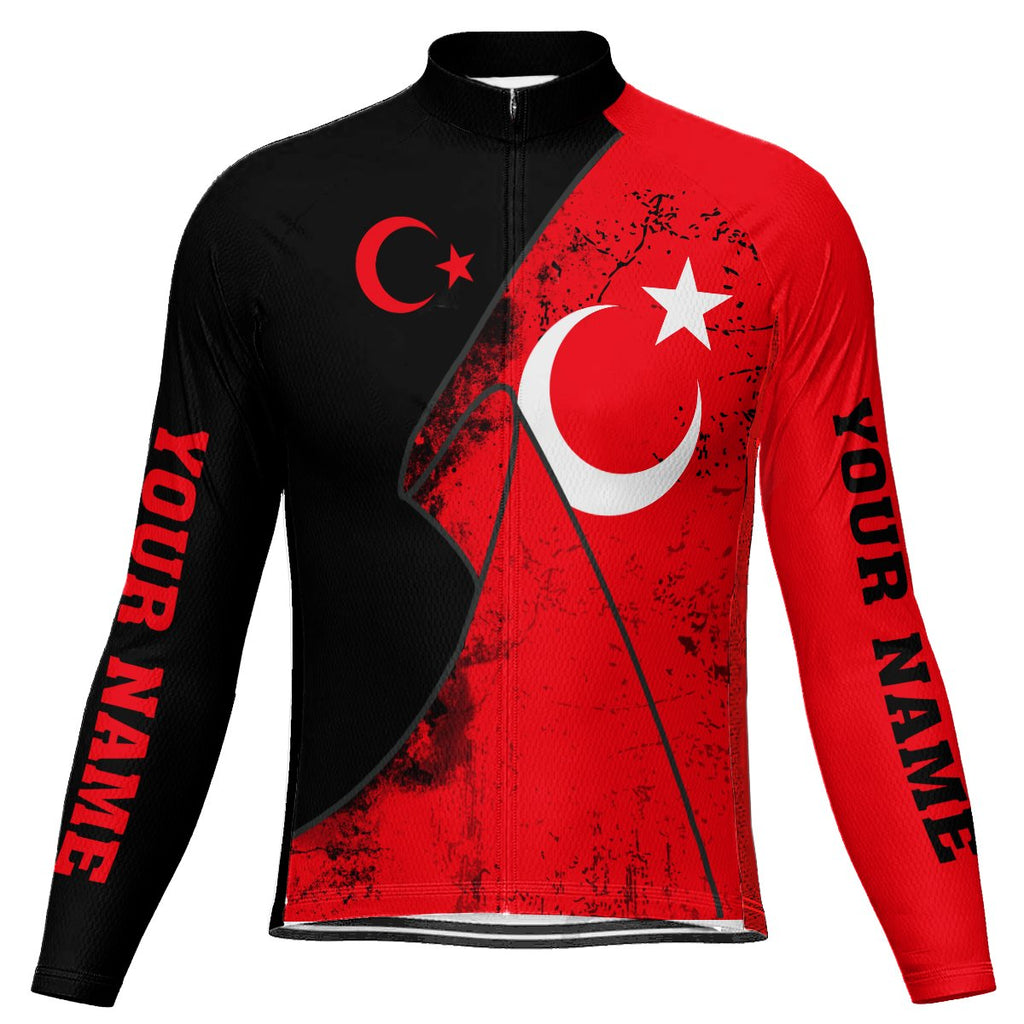 Customized Turkey  Long Sleeve Cycling Jersey for Men