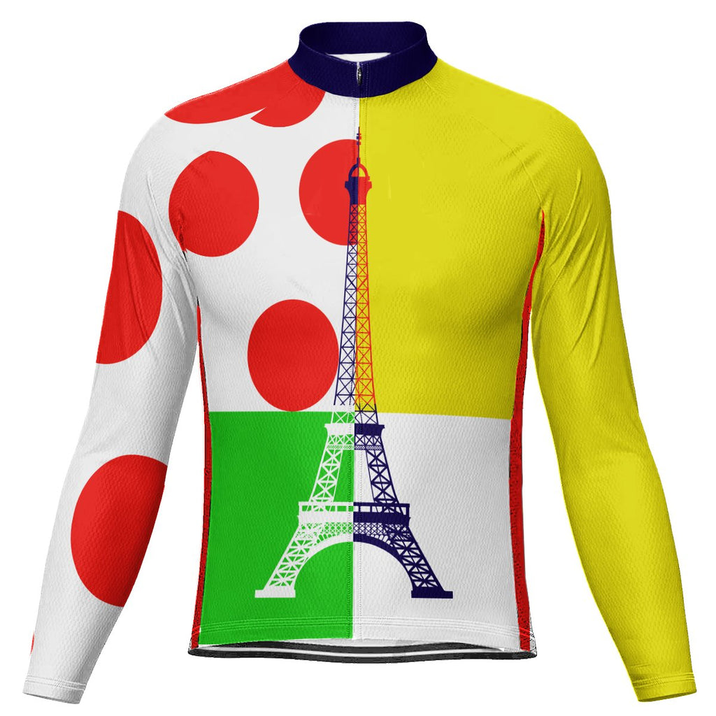 Customized France Long Sleeve Cycling Jersey for Men