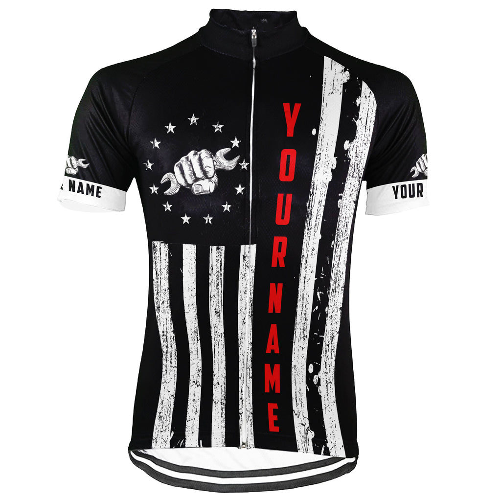 Customized Mechanic Short Sleeve Cycling Jersey for Men