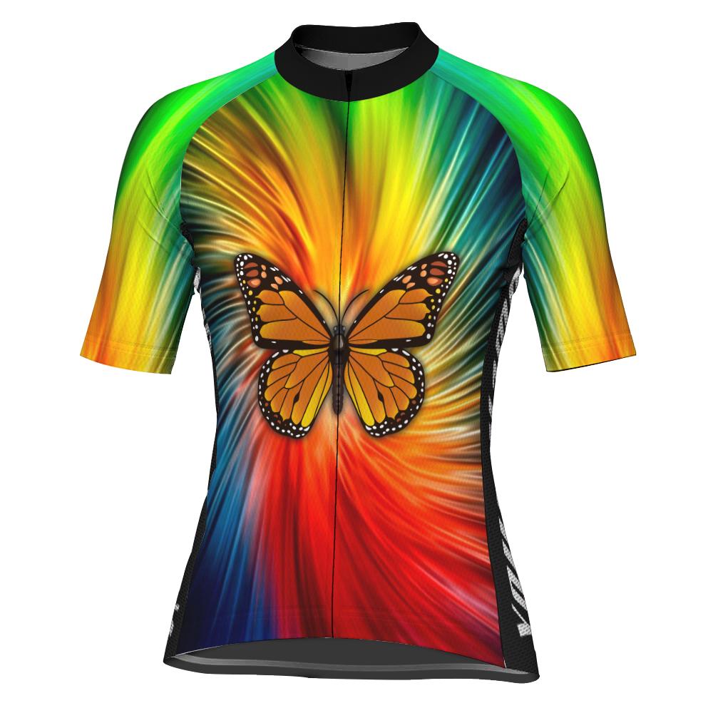 Customized Butterfly Winter Thermal Fleece Short Sleeve For Women