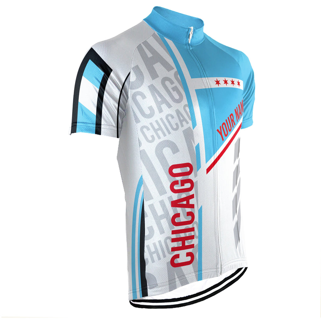 Customized Chicago Short Sleeve Cycling Jersey for Men I01D01290620_05 / L