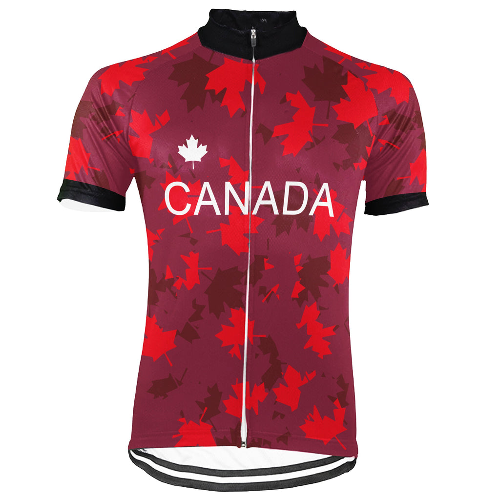 Personalized Canada Short Sleeve Cycling Jersey for Men