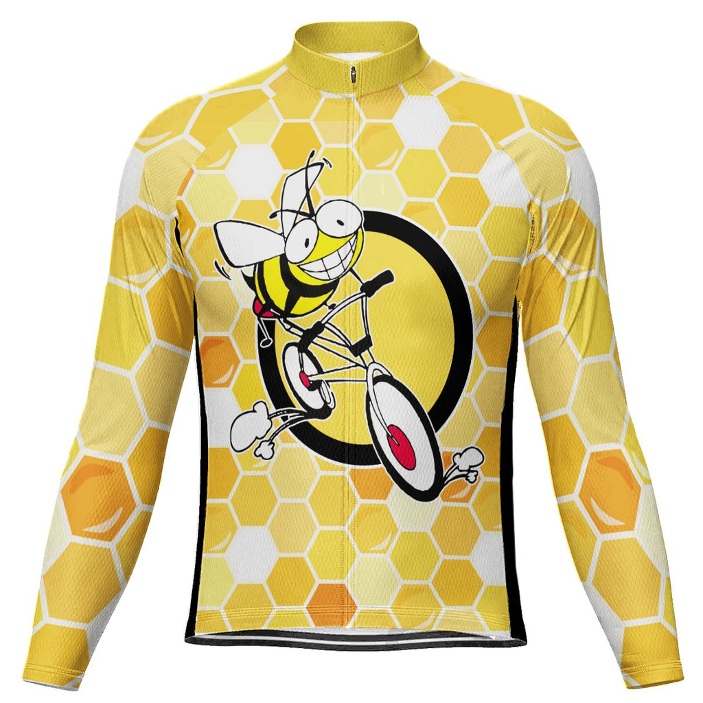 Customized Bee Long Sleeve Cycling Jersey for Men