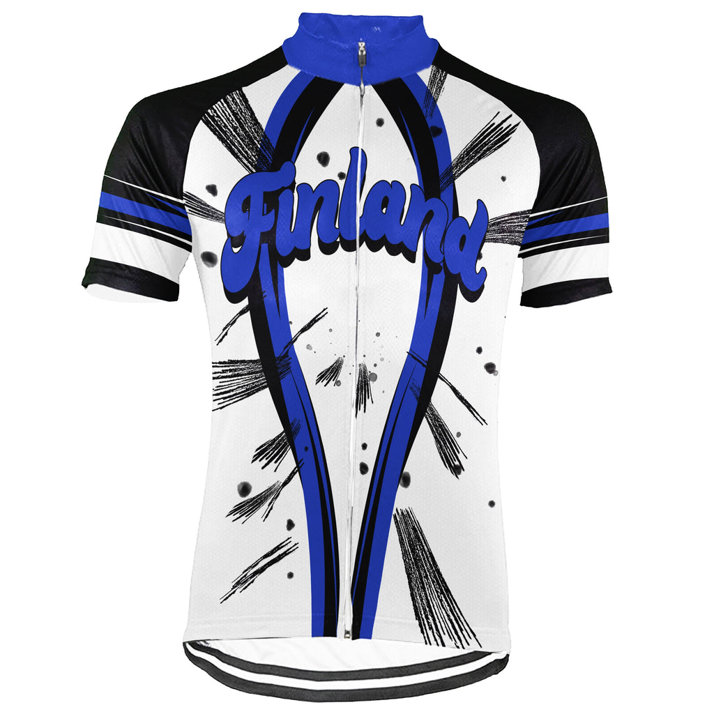 Customized Finland  Short Sleeve Cycling Jersey for Men