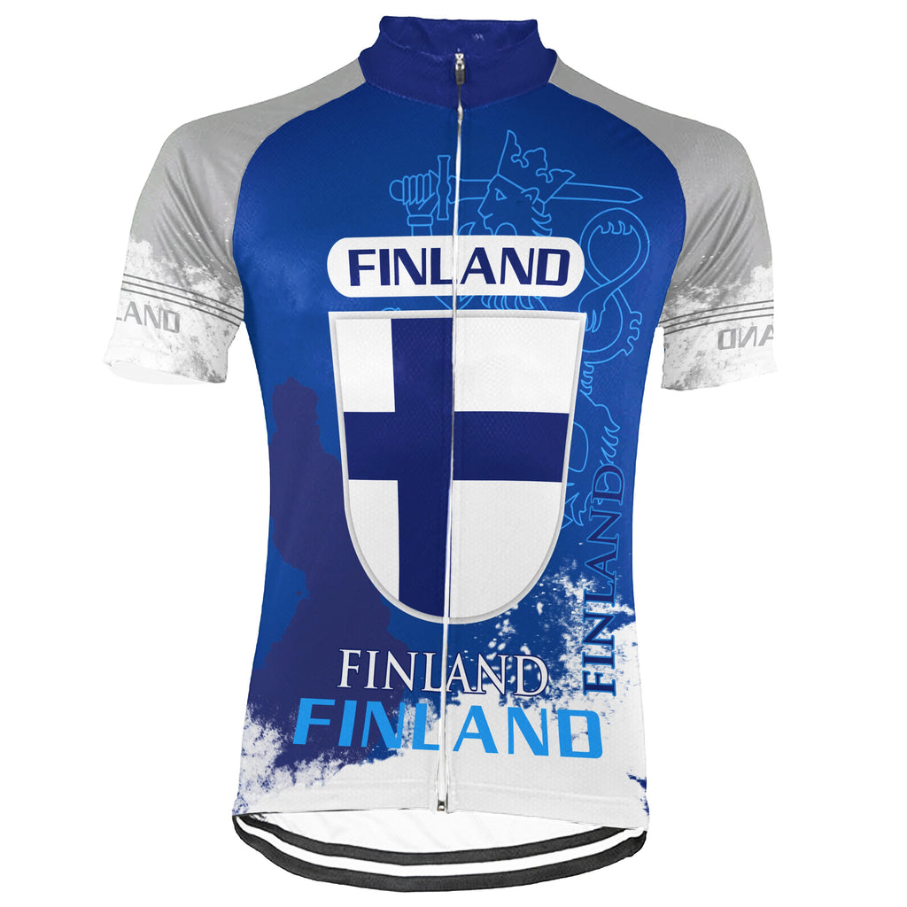 Customized Finland  Short Sleeve Cycling Jersey for Men