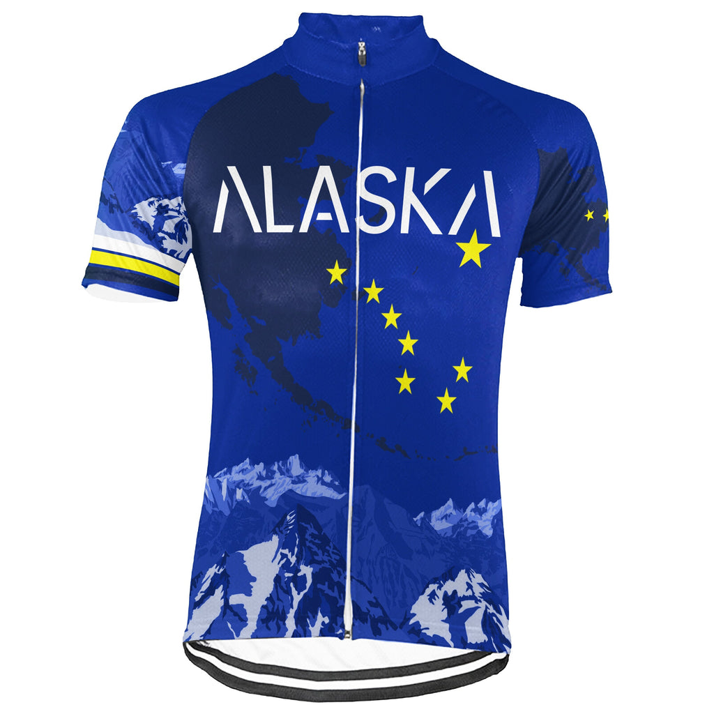 Customized Alaska Winter Thermal Fleece Short Sleeve Cycling