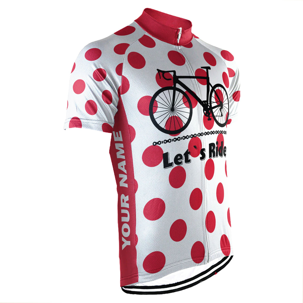 Polka dot on sale cycling jersey