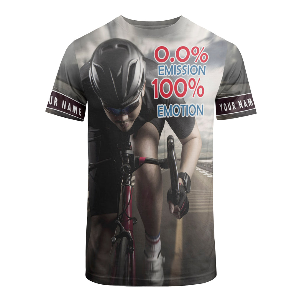 Men's 0.0% Emission 100% Emotion Cycling Short Sleeve, Long Sleeve, Hoodie, And Zip Up Hoodie Customized Gift